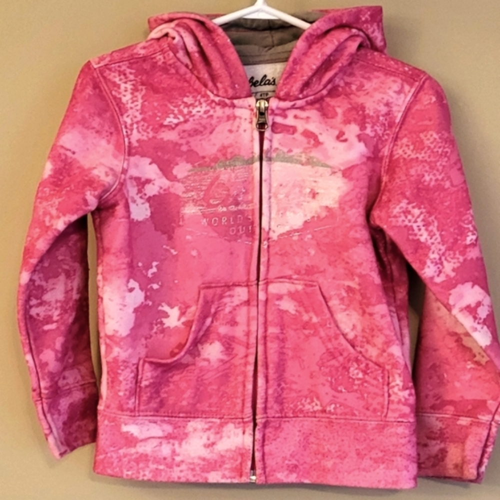 Cabela's pink camo zip up hoodie